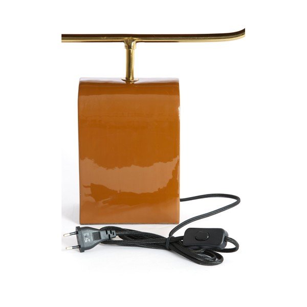 Оранжева метална настолна лампа (височина 38 cm) Cardona – Light & Living-image-4