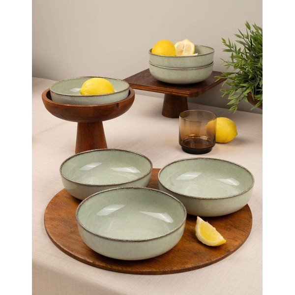 Светлозелени порцеланови купички в комплект от 6 бр. 75 ml – Hermia-image-1