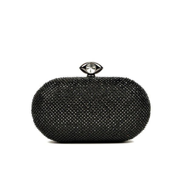 Черна дамска чанта Huna - Luisa Vannini-image-4