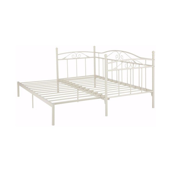 Бял разтегателен диван , 90 x 200 cm Bibi - Støraa-image-1