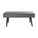 Сива кадифена пейка Skiby - Bonami Essentials