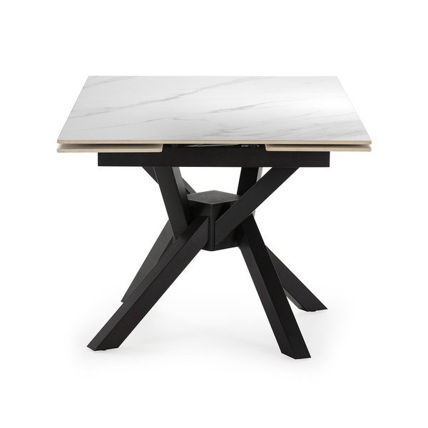 Сгъваема трапезна маса с допълнителна плоча с каменен плот за маса 90x150 cm Arlene – Marckeric-image-3