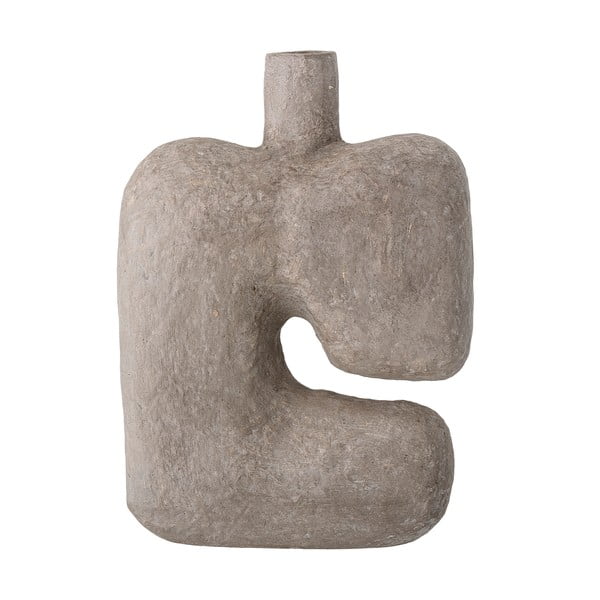 Ваза от сива декоративна хартия, височина 36 cm Banael - Bloomingville-image-3