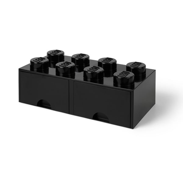 Черна кутия за съхранение с две чекмеджета - LEGO®