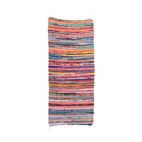 Пъстър памучен килим Chindi, 120 x 60 cm - InArt