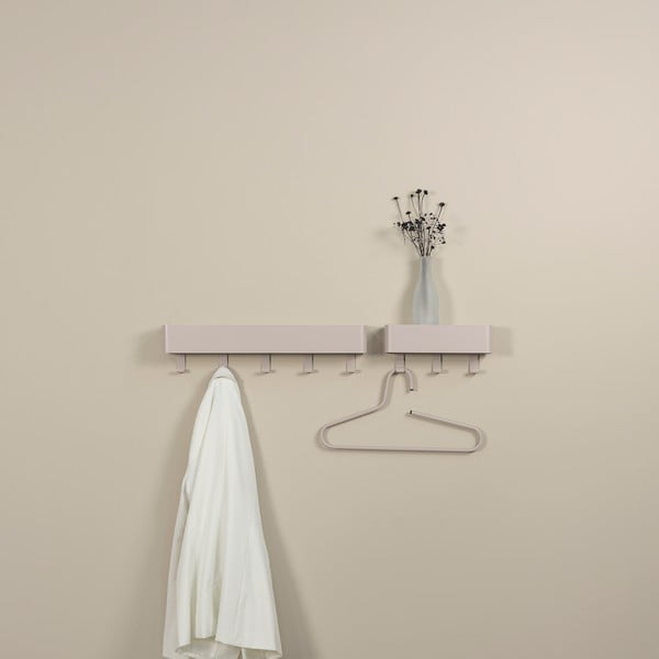 Кафяво-сива метална стенна закачалка с рафт 52 cm Dax Play – Spinder Design-image-3