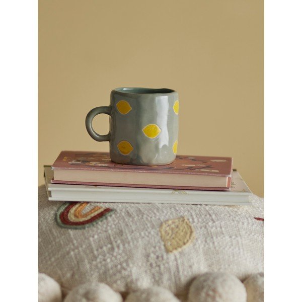 Сиво-зелена глинена детска чаша 230 ml Agnes – Bloomingville Mini-image-1