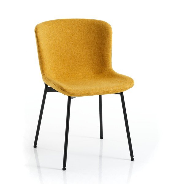 Трапезни столове в комплект от 2 бр. в цвят жълта охра Snug – Tomasucci