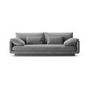 Светлосив кадифен диван 220 cm Torino – Micadoni 