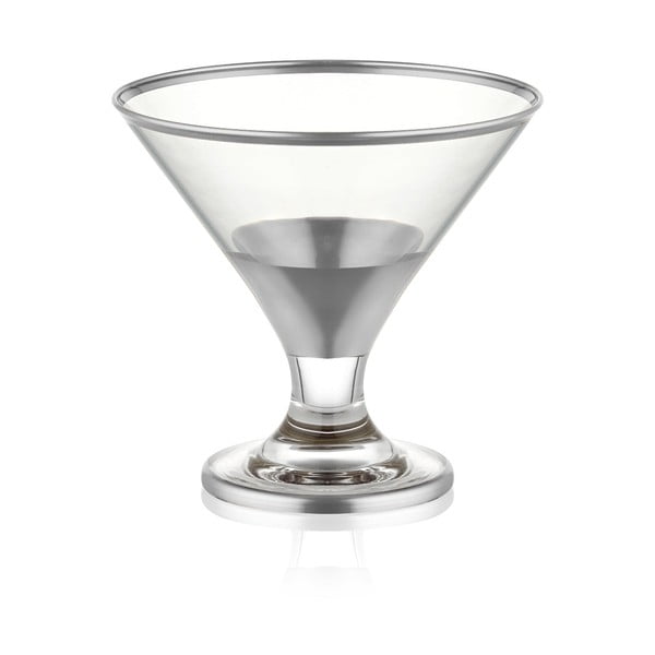 Комплект от 6 сребърни коктейлни чаши, 225 ml Glam - Mia