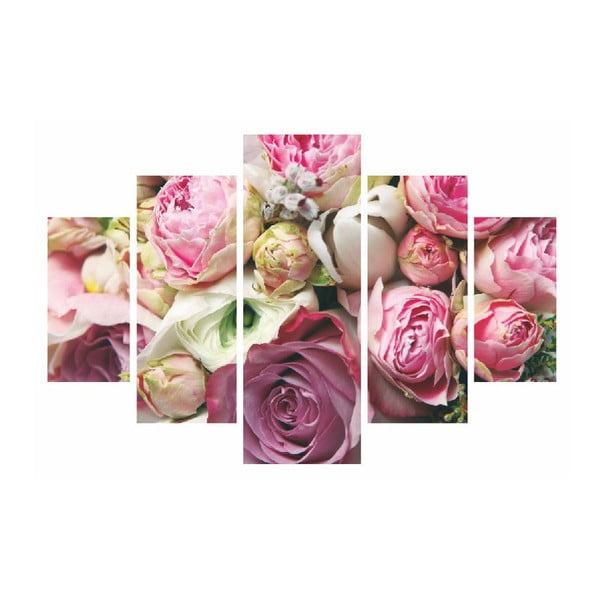 Картина от няколко части "Розите са розови", 92 x 56 cm - Destiny