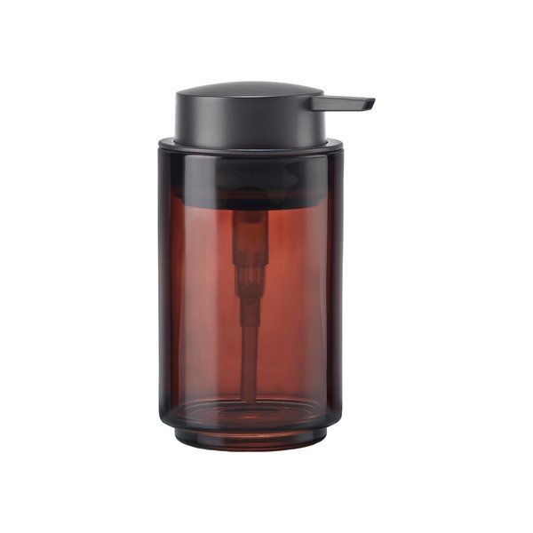 Кафяв стъклен диспенсер за сапун 250 ml Tada – Zone