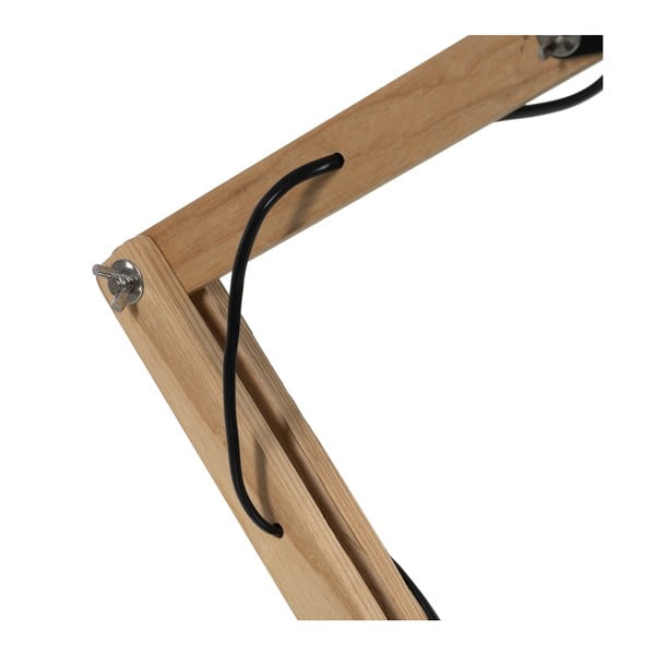 Черно-естествена настолна лампа с метален абажур (височина 55 cm) – Ixia-image-4