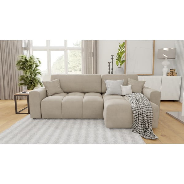 Бежов ъглов диван (променлив) Luki – Ropez-image-1