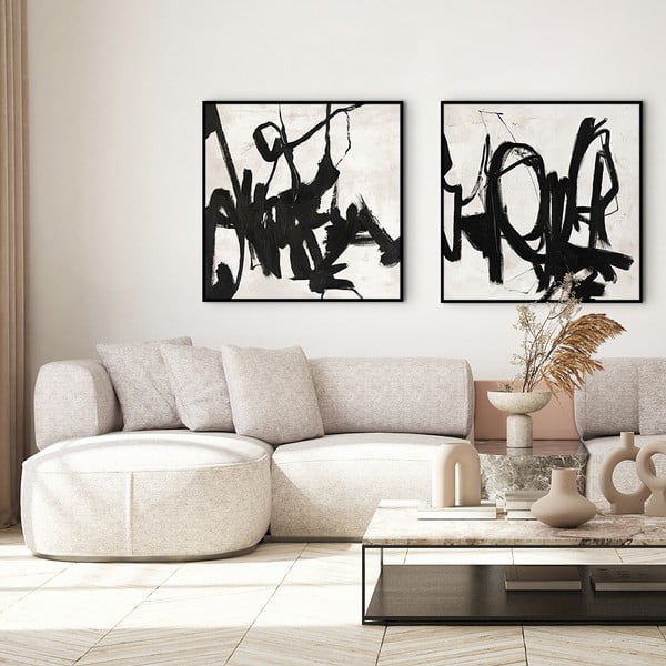 Ръчно рисувана картина 100x100 cm Playblack 2 - Malerifabrikken-image-4