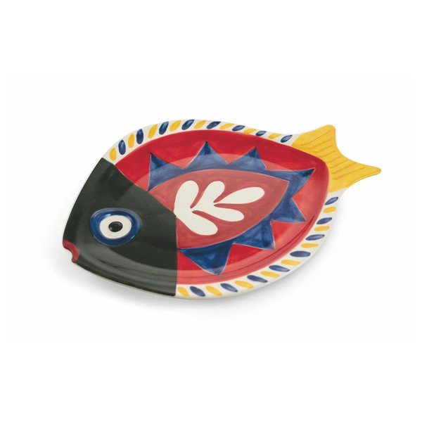 Комплект от 4 доломитни чинии във формата на риба Sashimi Fish - VDE Tivoli 1996-image-2