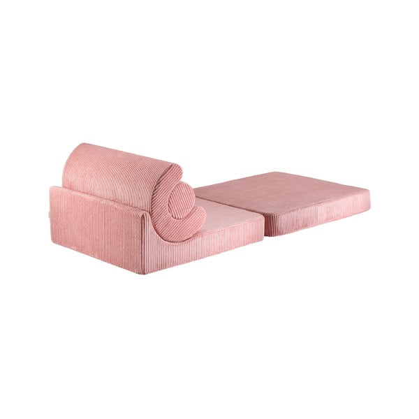 Розов детски стол от рипсено кадифе Flipster – Wigiwama-image-2