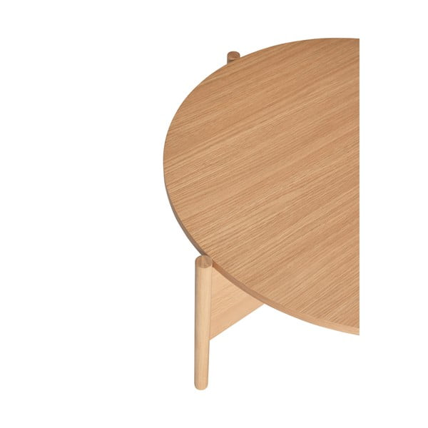 Кръгла масичка за кафе от декор от дъб в естествен цвят ø 86 cm Heritage – Hübsch-image-2