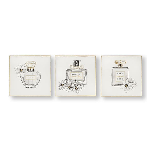 Комплект от 3 картини , 30 x 30 cm Pretty Perfume Bottles - Graham & Brown