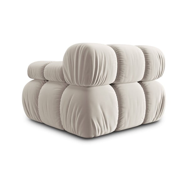 Бежов кадифен модул за диван (десен ъгъл) Bellis – Micadoni -image-4