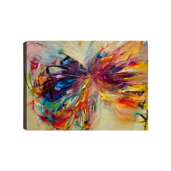 Картина Пеперуда, 60 x 40 cm Stretched Butterfly - Tablo Center
