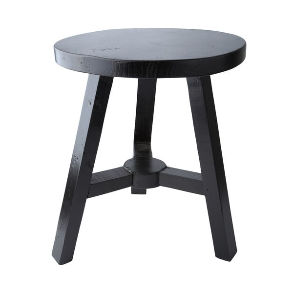 Dřevěná stolička, černá, 38,5 cm