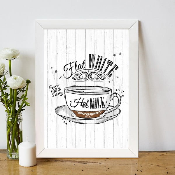 Картина 24x29 cm Flat White - Wallity-image-1