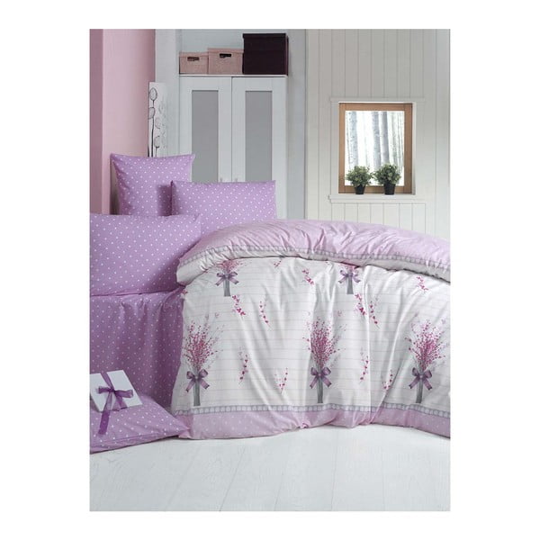 Единично спално бельо с чаршаф и възглавници Fiyonk, 160 x 220 cm - Mijolnir