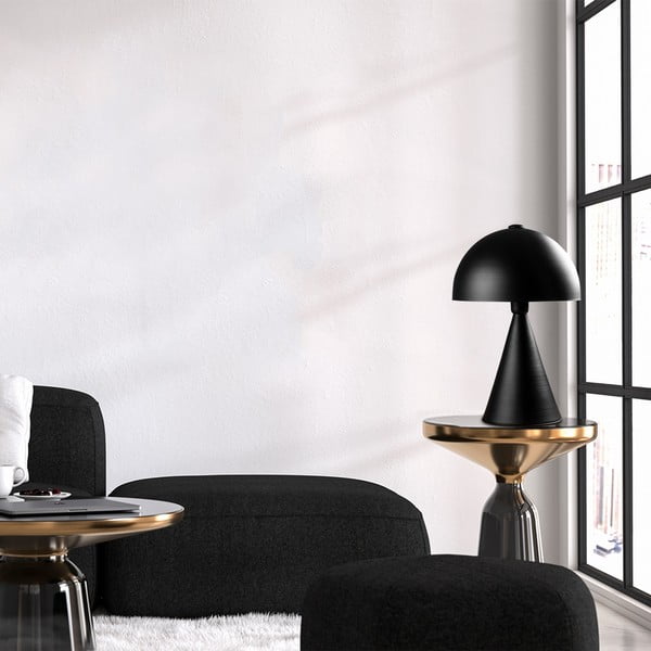 Черна настолна лампа с метален абажур (височина 52 cm) Dodo – Opviq lights-image-1