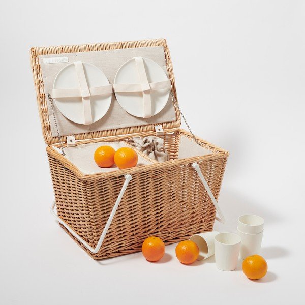 Кошница за пикник , 48 x 28 cm Natural - Sunnylife-image-4