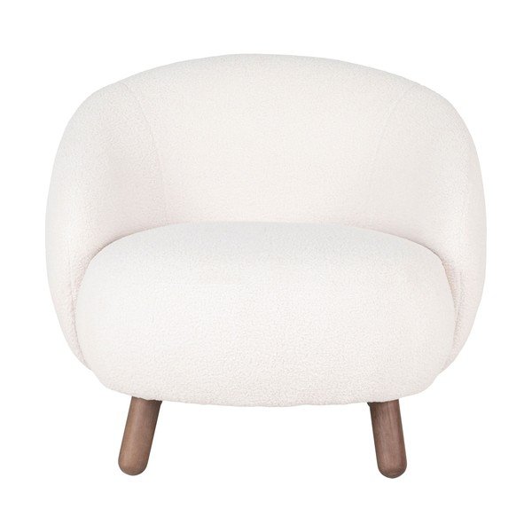 Кремав фотьойл с табуретка Savona – House Nordic-image-2