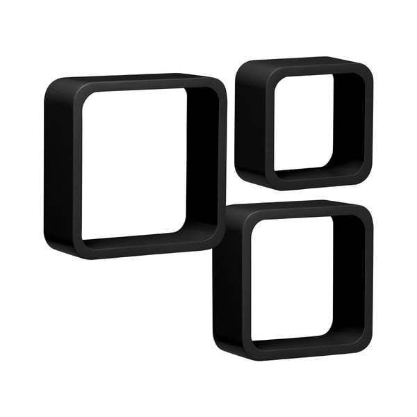 Set 3 polic Cubes, černý-image-1