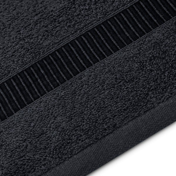 Черни памучни хавлии и кърпи за баня в комплект от 2 бр. от тери Avium – Restilo-image-2