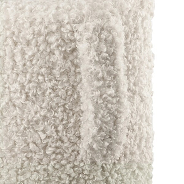 Бежова табуретка от прежда с примки от букле Teddy – Blomus-image-3