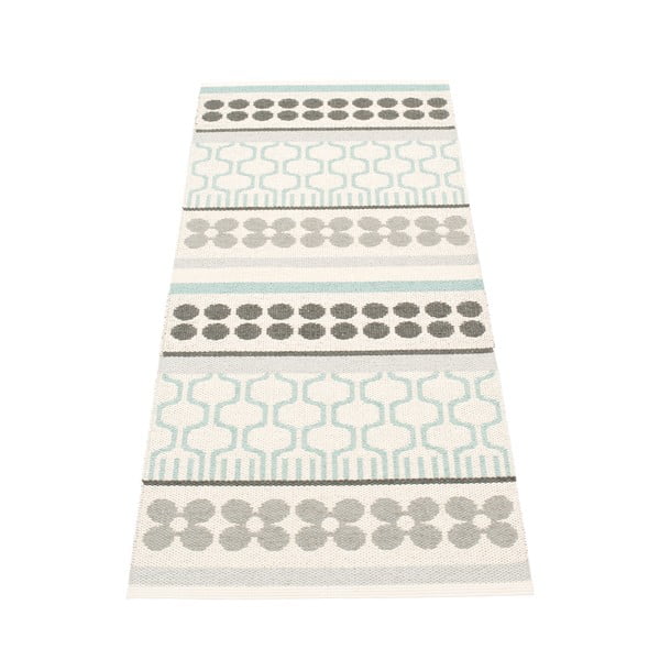 Сива и тюркоазена пътека за открито и закрито 70x180 cm Asta Pale Turquoise – Pappelina-image-2