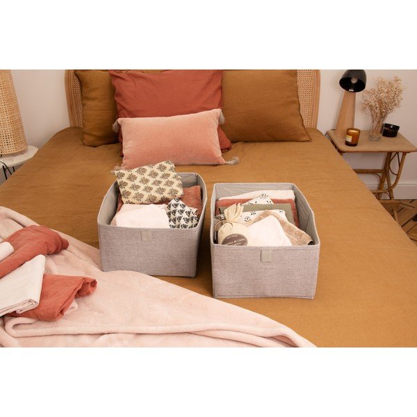 Сива кутия за съхранение Oxford, 42 x 36 cm - Compactor-image-2