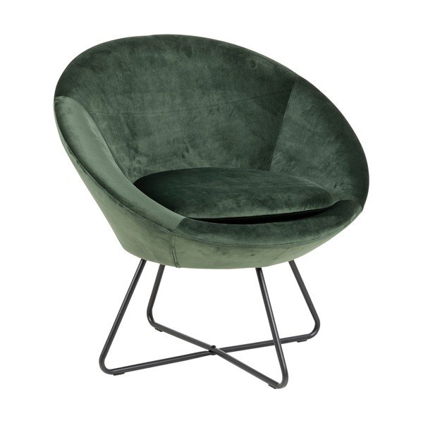 Фотьойл от зелено кадифе Center - Actona