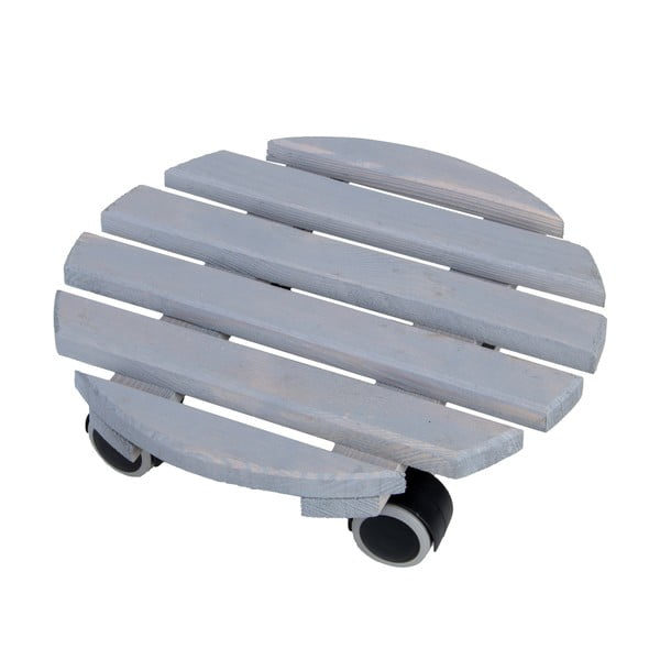 Дървена подвижна стойка за саксии ø 29 cm (височина 8 cm) Indoor – Esschert Design