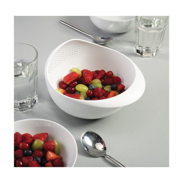 Bílá mísa s cedníkem Joseph Joseph Prep&Serve, délka 29 cm-image-2