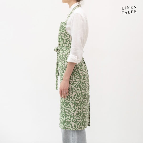 Ленена престилка Evergreen Damask – Linen Tales-image-2