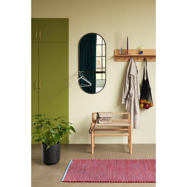 Стенно огледало с рафт 21x102 cm Carry - Hübsch-image-2