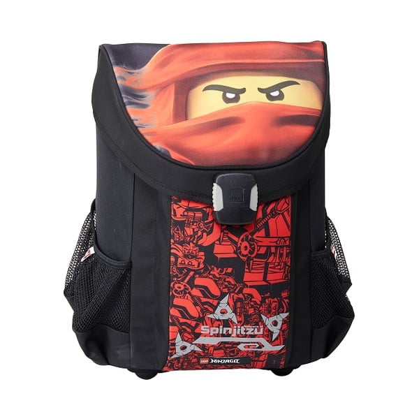 Комплект от 3 части - червен училищен куфар, моливник и чанта Ninjago Easy - LEGO®-image-2
