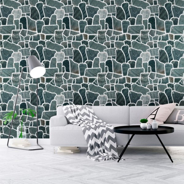 Стикер за стена Материали за стена Камъните на Осло, 40 x 40 cm - Ambiance