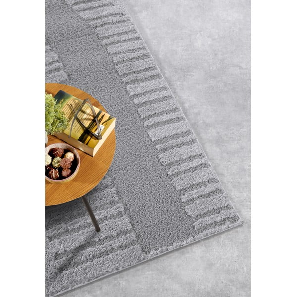 Сив килим 160x235 cm Bartoux Light Grey – Elle Decoration-image-2