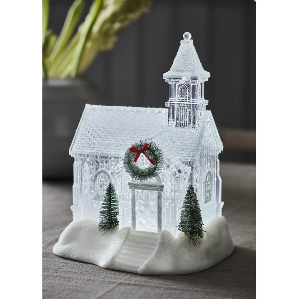 Бяла коледна светлинна украса Chapelle – Markslöjd-image-1