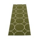 Тъмнозелена пътека за открито и закрито 70x200 cm Boo Dark Olive – Pappelina
