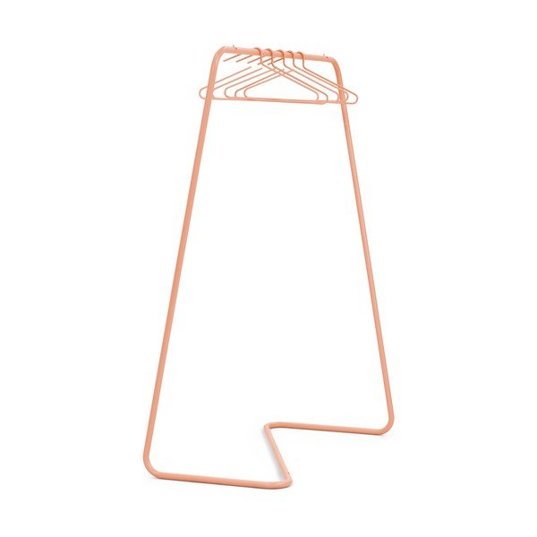 Стоманена стойка за дрехи в цвят сьомга 118x160x57 cm Hang-On – Spinder Design