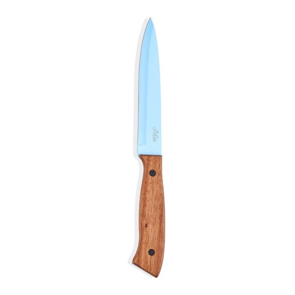 Син нож с дървена дръжка Cutt, дължина 13 cm - The Mia
