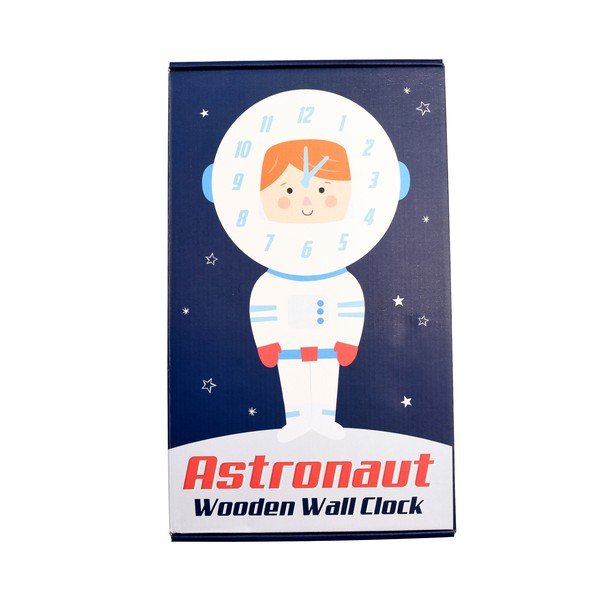 Детски стенен часовник от дърво Astronaut - Rex London-image-2