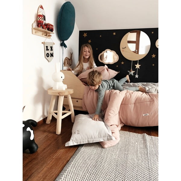 Светлосиво памучно бебешко одеяло 80x100 cm - Malomi Kids-image-2